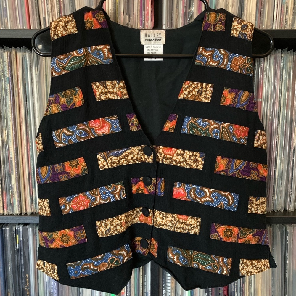 Hippie Patchwork Vintage Vest - image 3